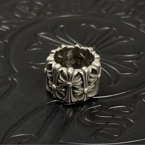 Chrome Hearts 925 Silver Cemetery Ring Size 7 US